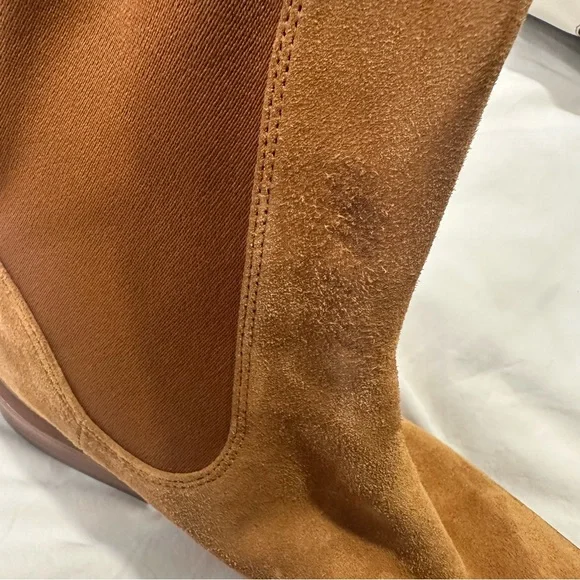 NEW Vince Cecyl Suede Boot Tan size 8 reg $450 - Picture 8 of 11